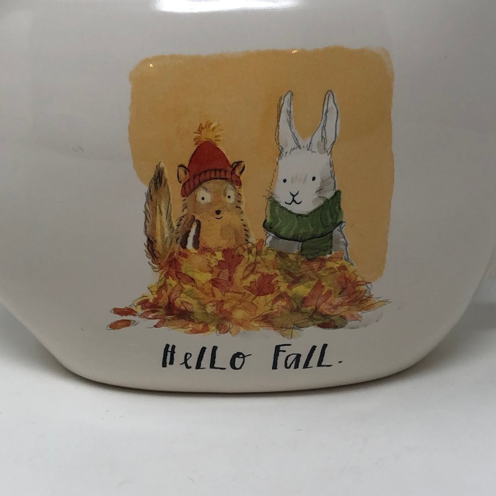 Rae Dunn Hello Fall Rabbit Squirrel Gravy Boat - Picture 2 of 5